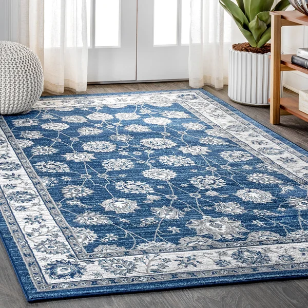 Jonathan Y Modern Cream/Red/Navy 5 ft. x 8 ft. Persian Vintage Moroccan Traditional Area Rug