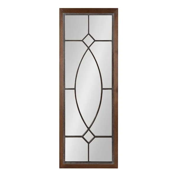 Kate and Laurel Bakersfield 1.25-in L x 13-in W Black Framed Wall Mirror - 219121