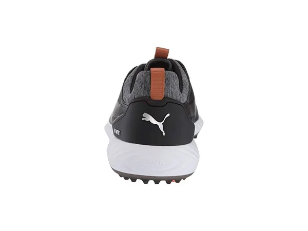 Puma Ignite PWRADAPT Leather 2.0 Black Men's Golf Shoes, Size 7.5