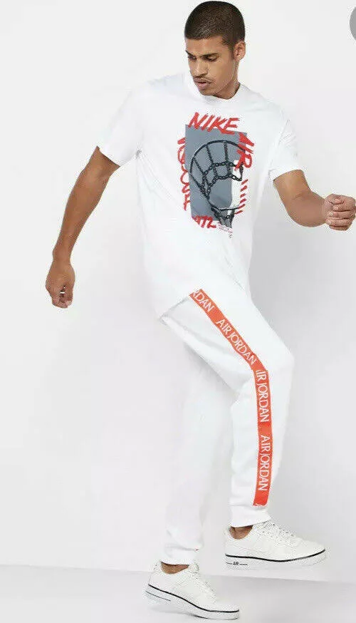 Jordan Mens Jumpman Classic Tricot Warm-Up Pants - White