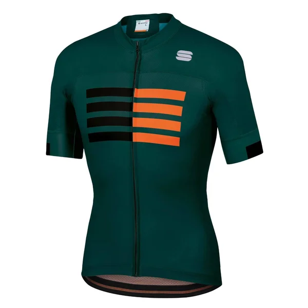 Sportful Wire Jersey - M - Sea Moss-Black-Orange SDR