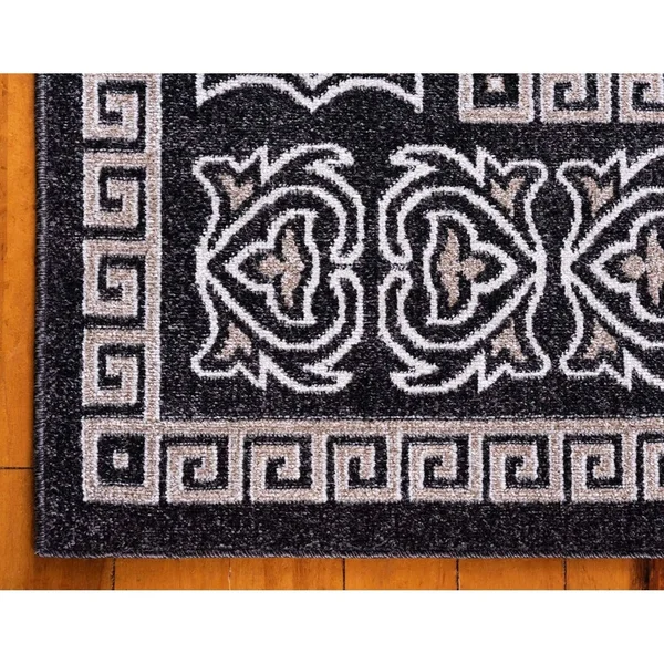 Unique Loom Atlanta Indoor/ Outdoor Area Rug - 8& x 10& Black