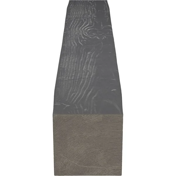 Ekena Millwork MANUSD06X06X36AC 6x22H x 6x22D x 36x22W Sandblasted Faux Wood Fireplace Mantel - Aged Cedar