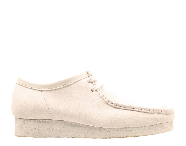 Clarks Men's Wallabee White Chalky Suede - 8