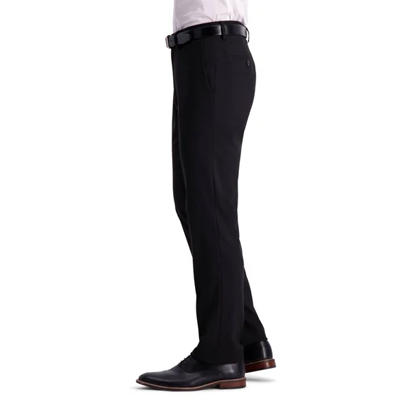 Kenneth Cole Reaction Men's Slim-Fit Shadow Check Dress Pants - Black