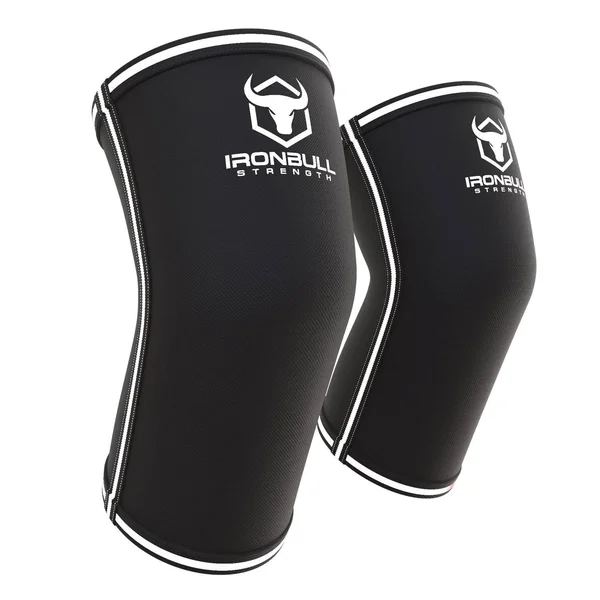 5mm Elbow Sleeves, Black/White, 2XL