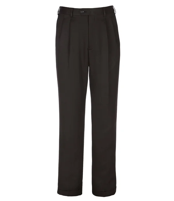 Roundtree Yorke Travel Smart Non-Iron Pleated Ultimate Comfort Microfiber Dress Pants, Mens, 42 34, Navy - Dillard&s Exclusive