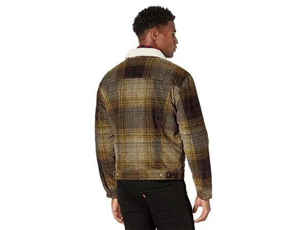 Levi&s Type III Sherpa Tinsel Plaid Trucker Jacket - 2XL