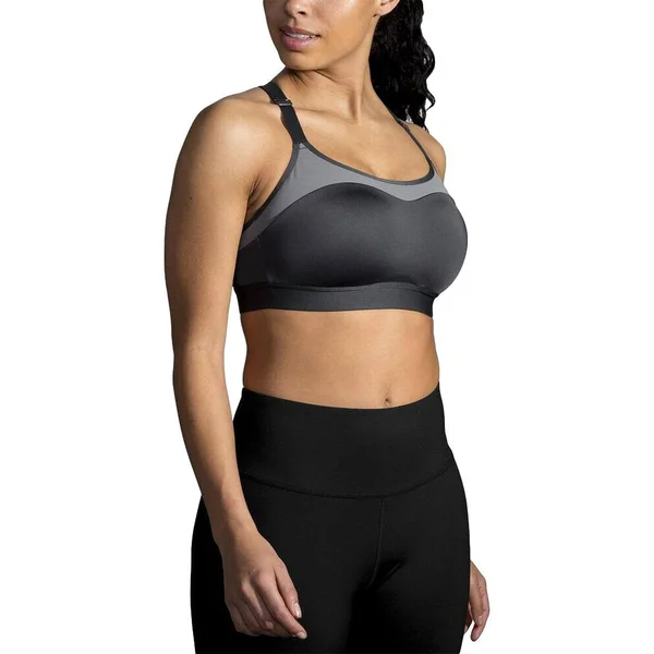 Women's Brooks Dare Racerback Run Bra 38B - Asphalt