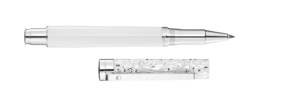 Waldmann Xetra Vienna Rollerball Pen White Lacquer - Sterling Silver