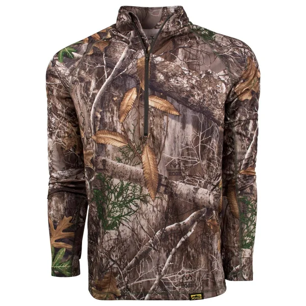 Men's King&s Camo XKG Elevation 1/4 Zip Tee