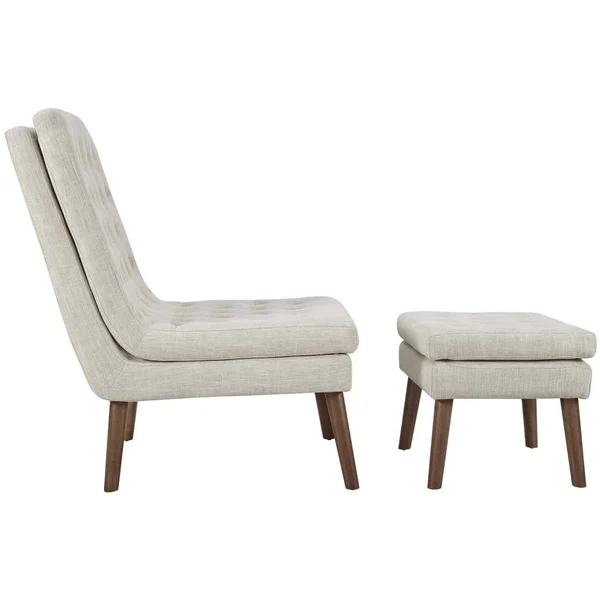 Modway Modify Upholstered Lounge Chair and Ottoman - Teal