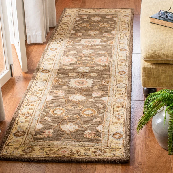 Safavieh AN556B Anatolia Area Rug, Blue, Sage: 6-ft Round
