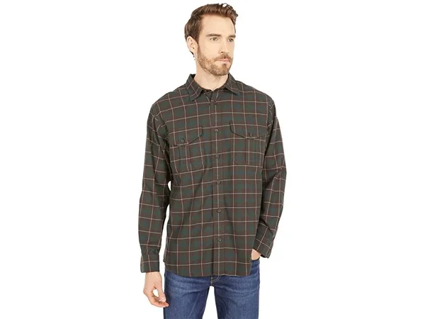 Filson Men's Alaskan Guide Shirt (2XL Brown/Green/Cream Plaid)