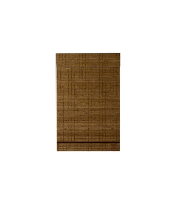 Radiance Cordless Maple Cape Cod Flatweave Bamboo Roman Shade - 34 in. W x 64 in. L