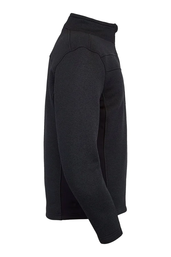 Spyder Men's Encore Half Zip Fleece Jacket - XL - Black Mojito