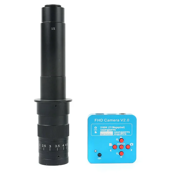 Banggood FHD 1080p 60fps 2K HDMI USB Digital Industry Video Microscope Camera Set System 180X 300x C Mount Lens for Phone PCB So