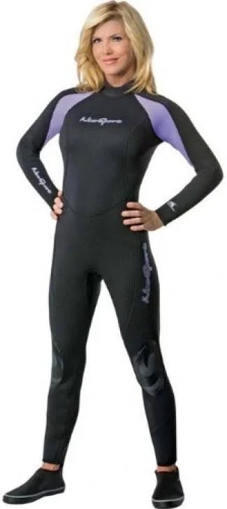Neosport Wetsuits Women's Premium Neoprene 7/5mm Full - 4, Purple
