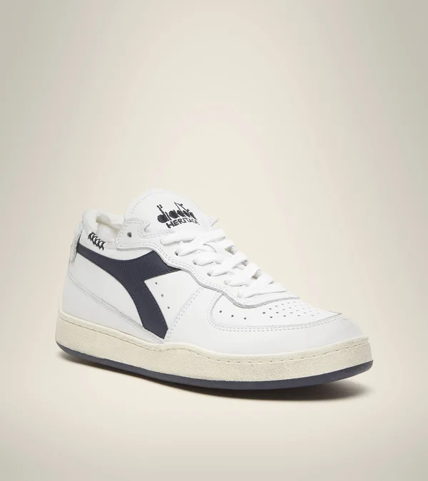 Diadora Mi Basket Row Cut White