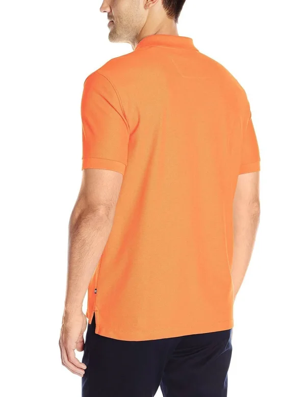 Nautica Men's Standard Short Sleeve Solid Cotton Pique Polo Shirt - White