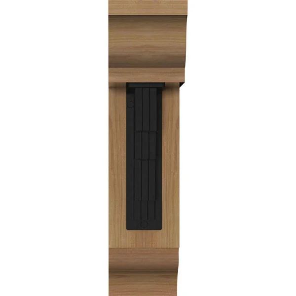 3 1/2 inchw x 13 1/2 inchd x 16 inchh Eris Traditional Ironcrest Smooth BRACKET, Western Red Cedar (2 inchw x 5 1/2 inchd x 8 in