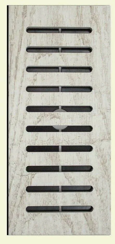DGM Enterprises Made2Match Marazzi Montagna White Wash Glazed Porcelain 5 in. x 11 in. Floor Vent Register Tile Edging Trim
