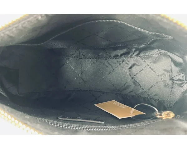 Michael Kors Crosby Medium Messenger Handbag Leather Black