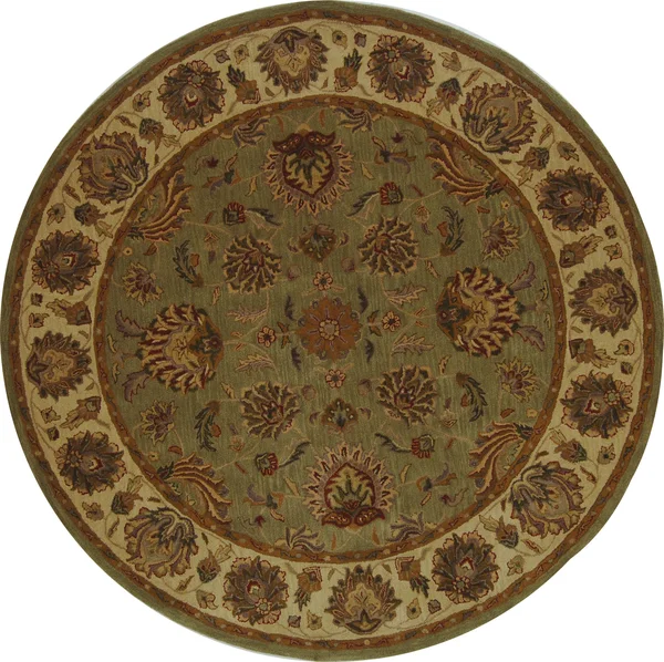 Safavieh Heritage HG343A Green, Gold 4& x 6& Area Rug