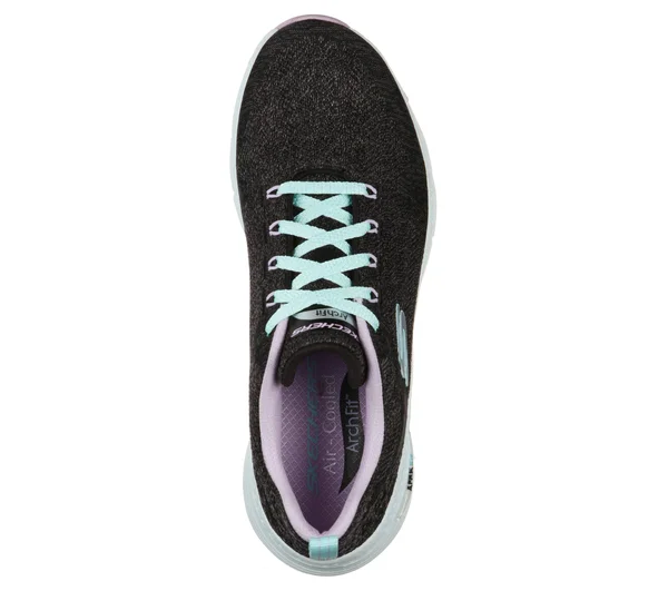 Women's Skechers Arch Fit Comfy Wave Sneaker - Size: 7, Black