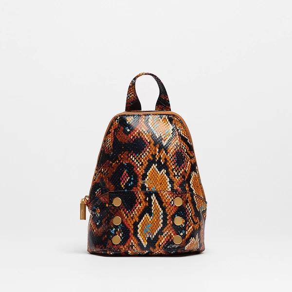 Hammitt Hunter Botanical Snake Brushed Gold Small Backpack
