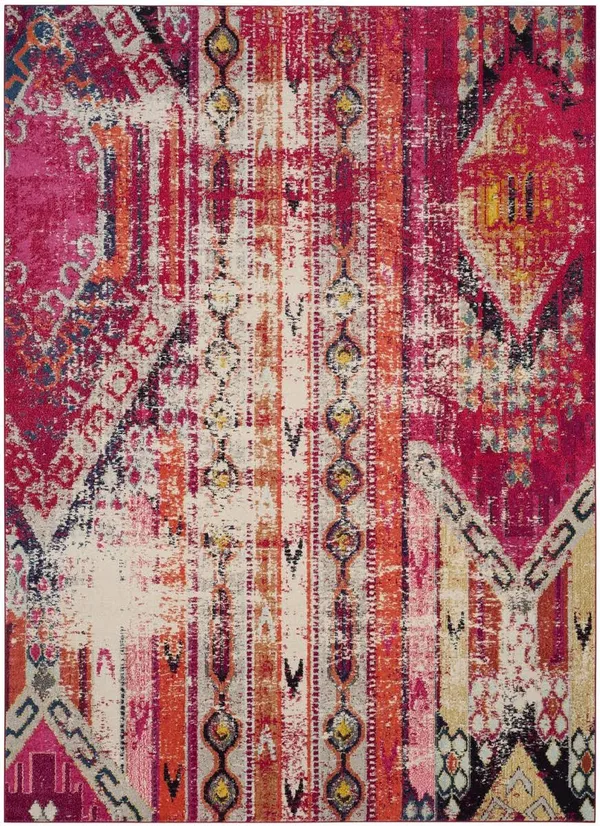 Safavieh MNC222D Monaco Magenta, Multi Area Rug - 8& x 11&