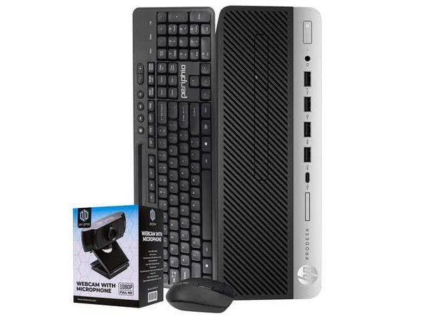 HP ProDesk 600G3 Desktop Computer PC - 3.20 GHz Intel i5 Quad Core Gen 7, 8GB DDR4 Ram, 256gb SSD Hard Drive, Windows 10 Professi