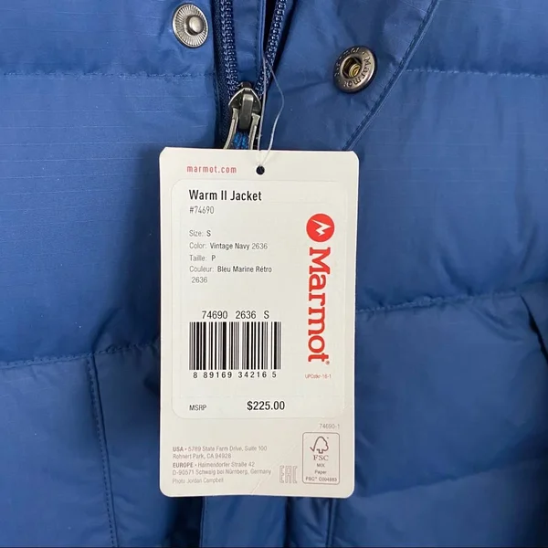 Marmot Men's Warm II Jacket Vintage Navy S