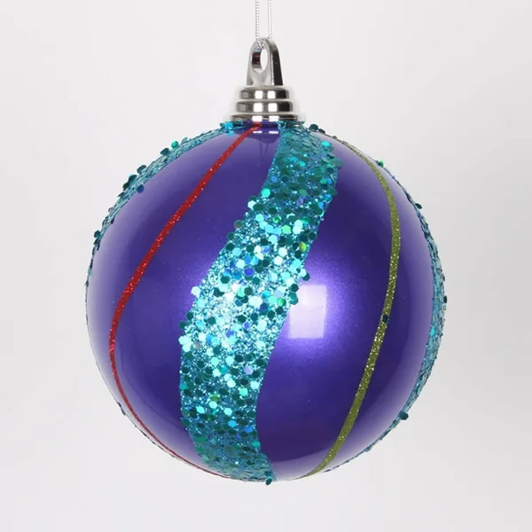 Vickerman 364000 - 4x22 Purple, Turquoise, Cerise, Red /Lime Ball Chr