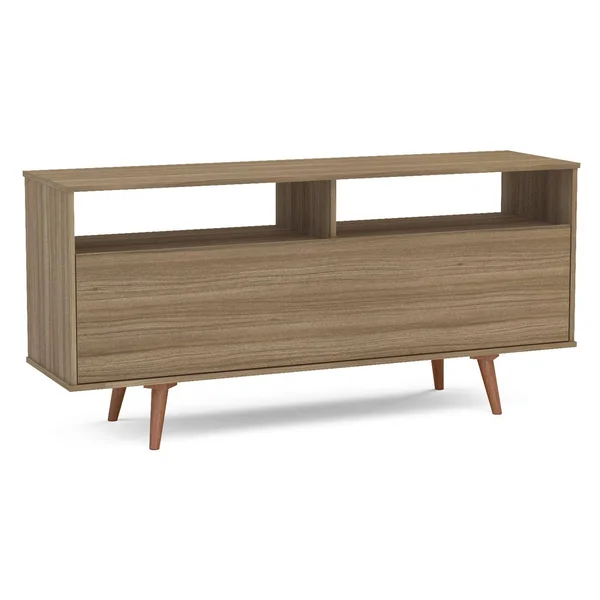 Fava 59 in. TV Stand - Light Brown - Polifurniture - 401607810001