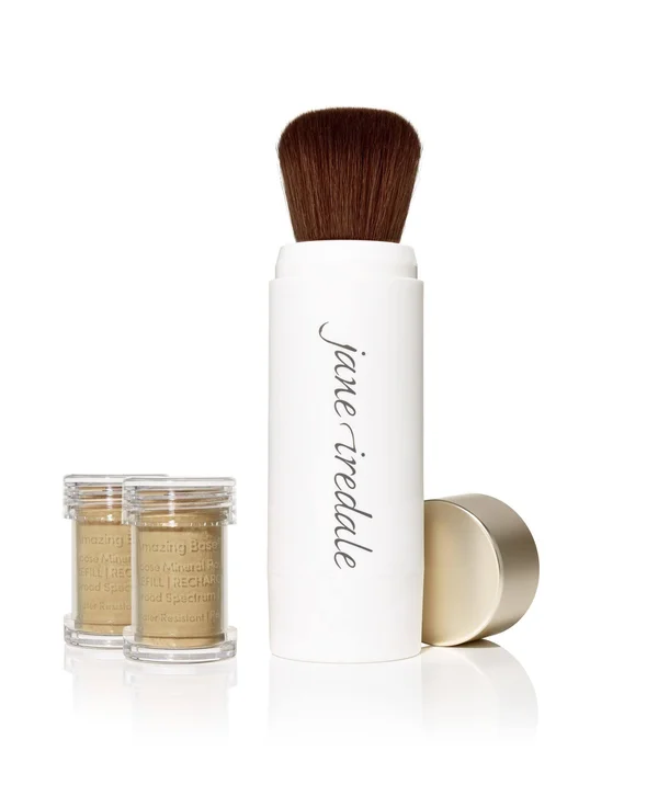 Jane Iredale Amazing Base Loose Mineral Powder SPF 20 Refillable Brush - Latte