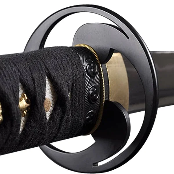 Handmade Sword - Fully Functional Samurai Katana Sword - 1045 Carbon Steel, Hand Forged Clay Tempered, Full Tang, Sharp, Tomoe Cr
