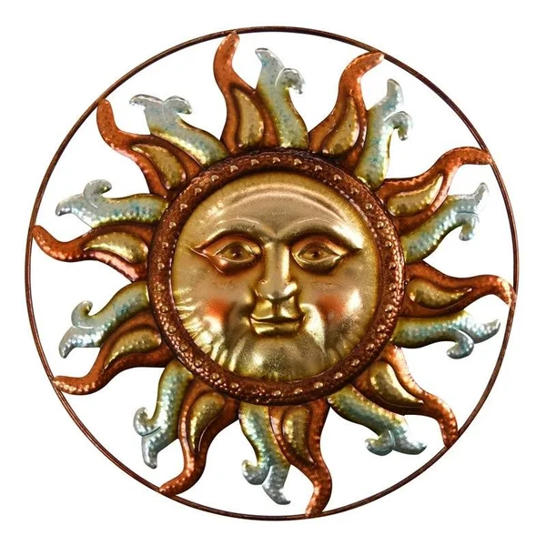 Plutus Brands PBTH93166 Metal Wall Decoration in Gold - 27.75 x 1.5 x 27.75 in