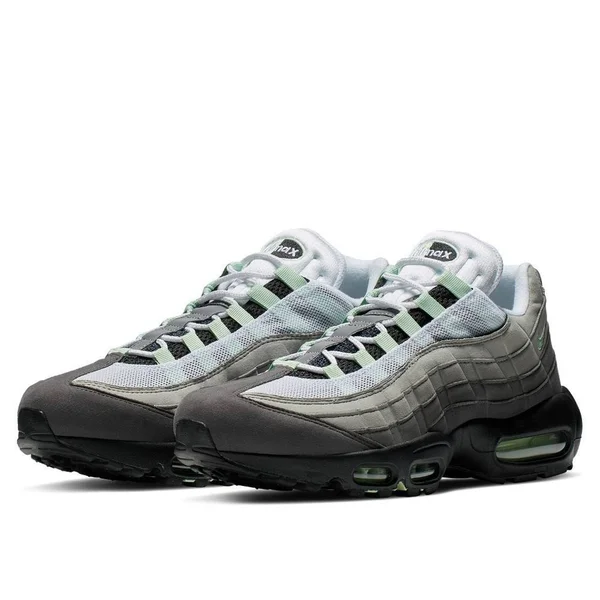 Nike Air Max 95 Granite Dust/Fresh Mint Men's Shoes - Grey/Green, Size: 8.5