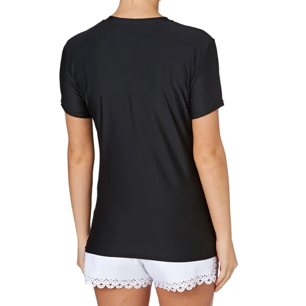O Neill Basic Skins Short Sleeve Rash Vest - Black