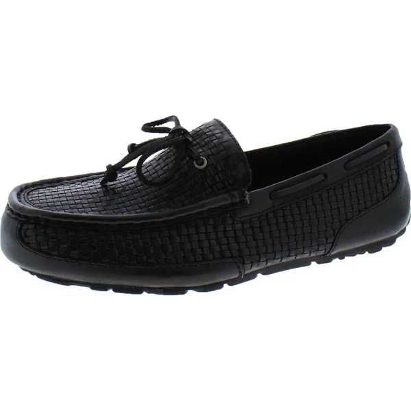 Ugg Mens Chester Leather Woven Driving Moccasins