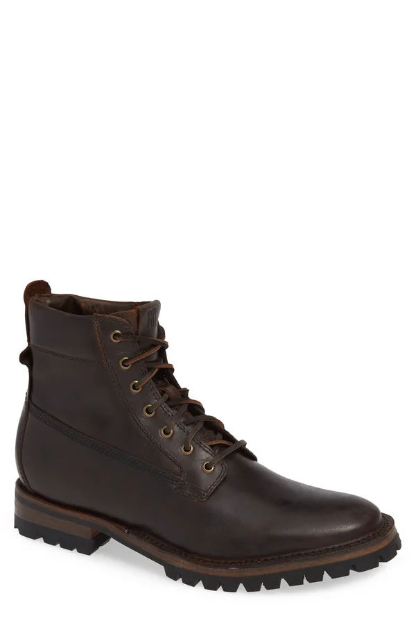 Frye Union Workboot in Dark Brown - Men's Size 8.5