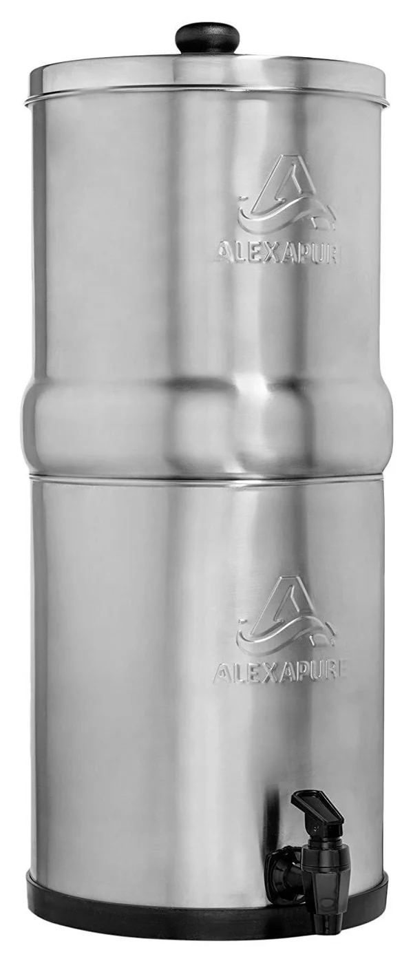 Alexapure Pro Stainless Steel Water Filtration System 5 - 000 Gallon