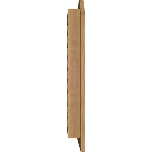 Ekena Millwork GVWAR12X2801RFUWR 12x22W x 28x22H Arch Top Gable Vent (17x22W x 33x22H Frame Size): Unfinished - Functional, Rough