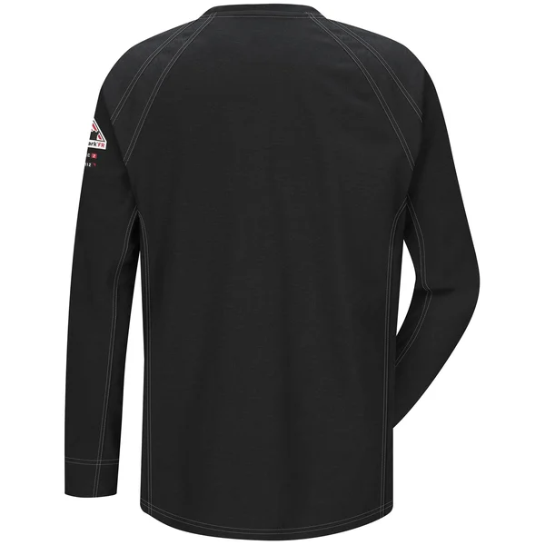 Bulwark QT32 IQ Series Long Sleeve Tee - Black - 2XL - Tall
