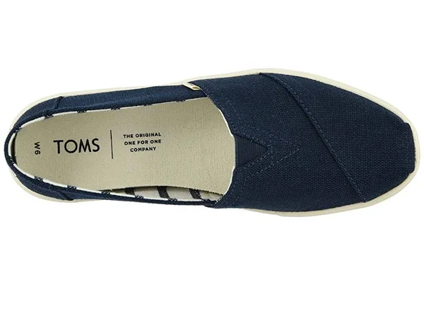 Women's Toms Alpargata Cupsole Slip-On - Size: 5.5 Medium, Blue