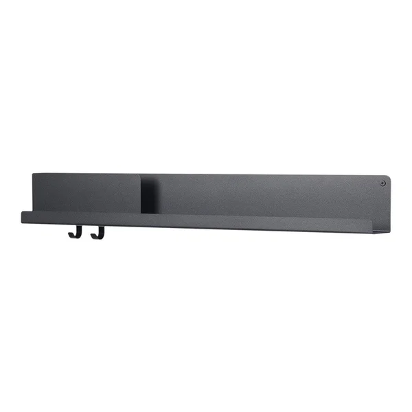 Muuto - Folded Shelves 63 x 16, 5 cm, Black, 63 x 12.4 x 16.5 cm
