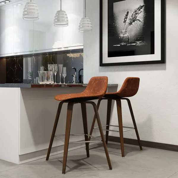 Set of 2 Cacey Bentwood Counter Height Barstools Deep Tan - Wyndenhall