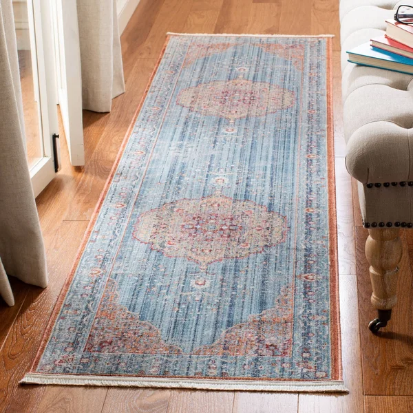 2&2x22 x 10& Runner Area Rug - Blue, Safavieh