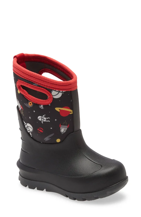 Boy's Bogs Neo Classic Insulated Waterproof Boot - 6 M - Black Multi